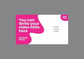 Unique and colorful video thumbnail vector