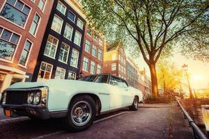 View a retro car. Amsterdam - Netherlands. Beauty world Europe photo