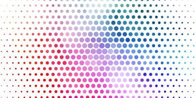 Light Multicolor vector background with circles.