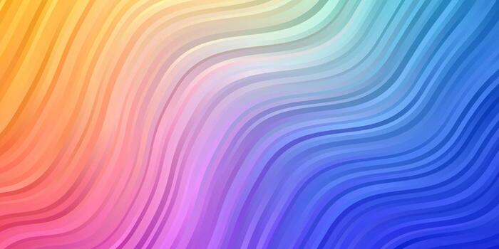 Light Multicolor vector template with wry lines.