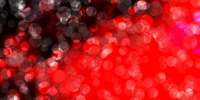 Dark Red vector template with circles.