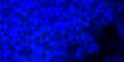 Dark BLUE vector backdrop with lines, triangles.