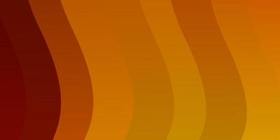 Light Orange vector background with bent lines.