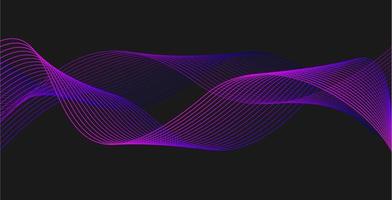 Abstract line wave background. Colorful glossy wavy line design. Purple. Digital frequency equalizer. Curved line illustration photo