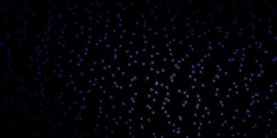 Dark BLUE vector texture with beautiful stars.