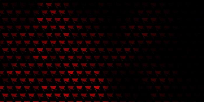 textura de vector rojo oscuro con estilo triangular.