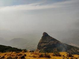 Scenic view of mountains photo