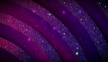 abstract Purple gradient vector background overlap shape layer with light glitter space background for text and message artwork design - vector