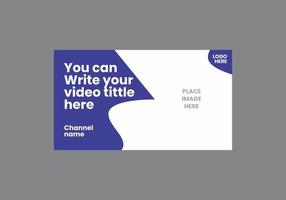 Unique and colorful video thumbnail vector