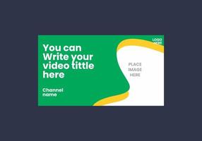 Unique and colorful video thumbnail vector