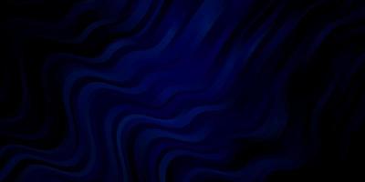 textura de vector azul oscuro con líneas torcidas.