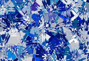 Dark BLUE vector backdrop with triangles, lines.