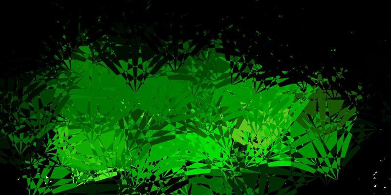 Light Green vector backdrop with triangles, lines.