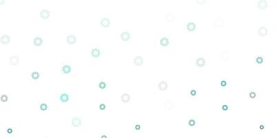 Light green vector background with bubbles.