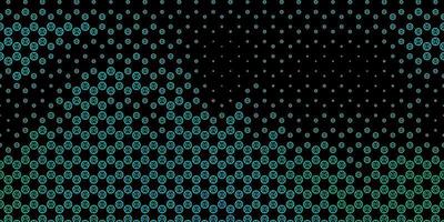 Dark Green vector pattern with magic elements.
