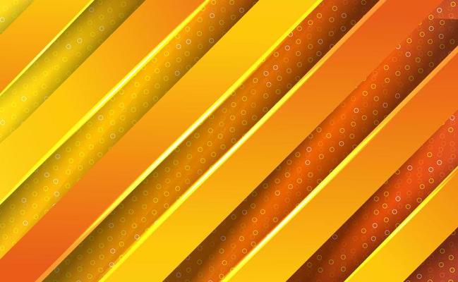 orange paper cut background. Abstract realistic layered paper cut decoration textured with golden glitter halftone pattern effects . space on for text
