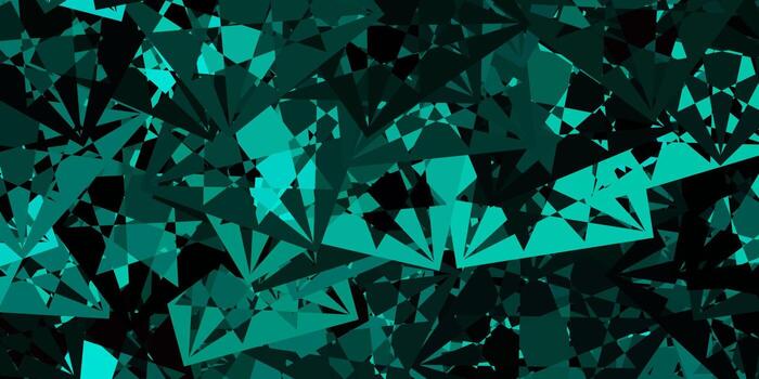 Light Green vector background with polygonal forms.