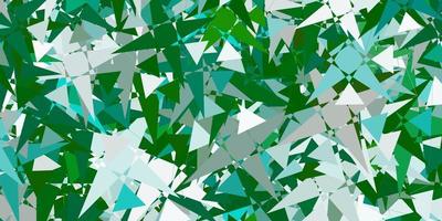 Light Green vector pattern with polygonal shapes.