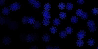 Dark BLUE vector backdrop with chaotic shapes.