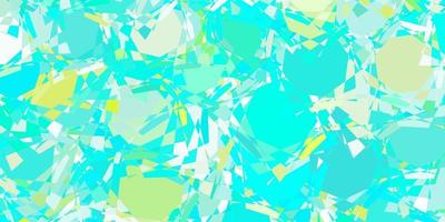 Light Green vector pattern with polygonal shapes.