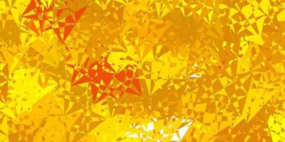 Dark green, yellow vector background with polygonal forms.