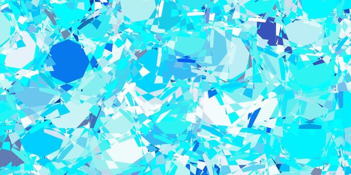 diseño de vector azul claro con formas triangulares.