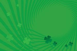 Saint Patrick's Day card, green shamrock background. Vector illustration.