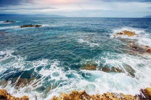 waves on the sea landscape photo