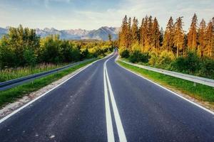 road in mountains. photo