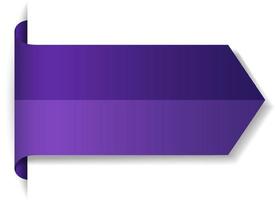 Violet banner design on white background vector