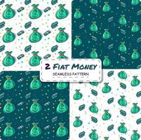 Fiat Money Seamless Pattern vector