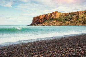 Spring panorama of sea coast city Trapany. Sicily, Italy, Europe photo