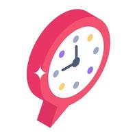 icono isométrico del tiempo de chat, vector editable perfecto para servicios al cliente