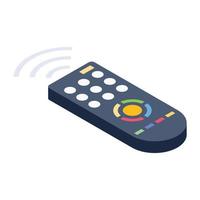 Smart controller icon in isometric design, wireless remote vector