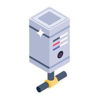 Server network concept icon, isometric vector style