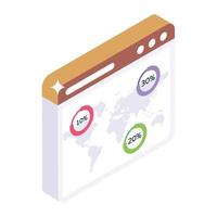 Editable design icon of website loading vector