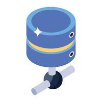 Network database concept icon, isometric vector style