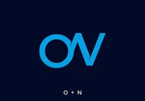 Blue color of ON initial letter vector