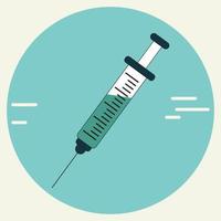Syringe icon vector illustration. Healthcare concept