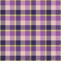 Tartan plaid pattern in violet.  seamless vector illustration. Checkered texture for clothing fabric prints, web design, home textile