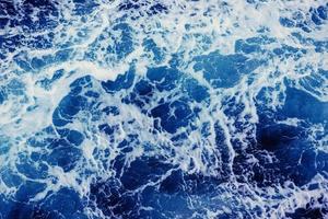 fondo azul olas del mar. foto