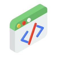 Editable modern vector of web coding