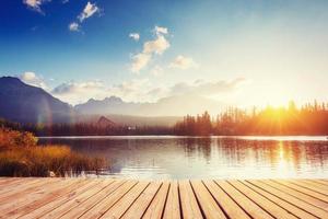 Fantastic Shtrbske Pleso High Tatras. Slovakia, Europe. photo