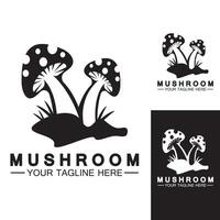 Mushroom Logo Vector Design Template