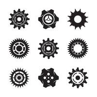 Gear icon vector set. clockwork illustration sign collection. Mechanics symbol.