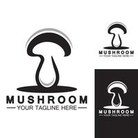 Mushroom Logo Vector Design Template