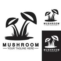 Mushroom Logo Vector Design Template