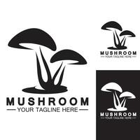 Mushroom Logo Vector Design Template