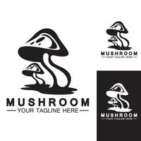 Mushroom Logo Vector Design Template