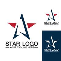 star logo template vector icon illustration design-vector